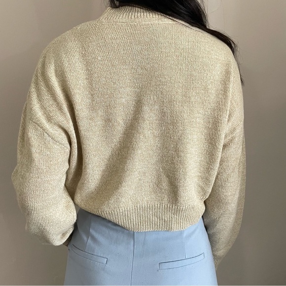 ๐ Divided  by H&M Beige Knit Women's Sweater - Size Medium ๐ - Picture 4 of 10